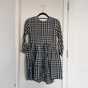 gingham topshop dress